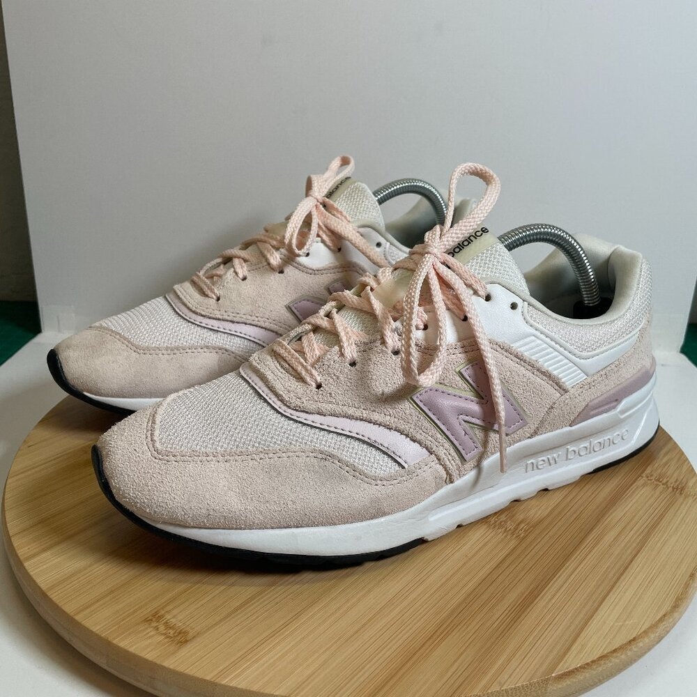 New Balance Women 10 Washed Pink White 997H Sneakers Mesh CW997HTV Athleisure